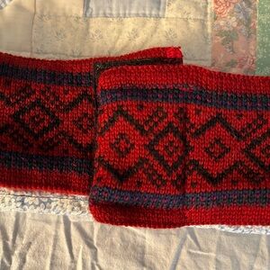 Dale of Norway Red and Gray Knit Headband